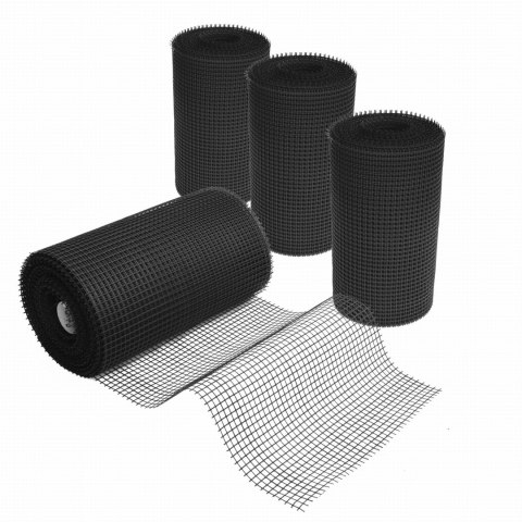 Siatka plastikowa, ogrodzeniowa 0,6 x 5 m czarna Siatka plastikowa, ogrodzeniowa 0,6 x 5 m czarna