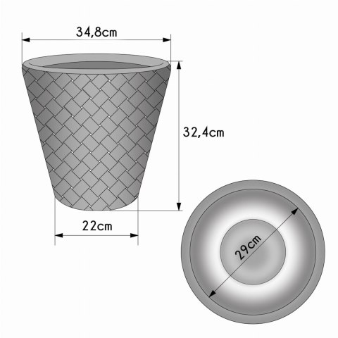 Doniczka MATUBA biała 350 - 19 l Doniczka MATUBA biała 350 - 19 l