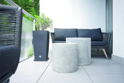 Platforma jezdna pod doniczki ANTRACYT 45 x 45 cm z rantem Platforma jezdna pod doniczki ANTRACYT 45 x 45 cm z rantem