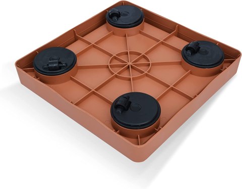 Platforma jezdna pod doniczki TERAKOTA 45 x 45 cm z rantem Platforma jezdna pod doniczki TERAKOTA 45 x 45 cm z rantem