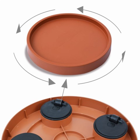 Platforma jezdna pod doniczki okrągła 37 cm z rantem Platforma jezdna pod doniczki okrągła 37 cm z rantem