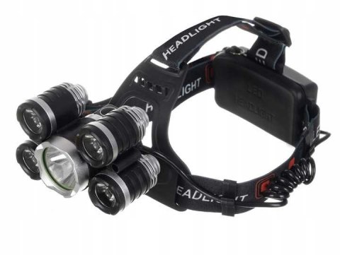 Latarka czołowa 5 x LED T6 CREE Latarka czołowa 5 x LED T6 CREE