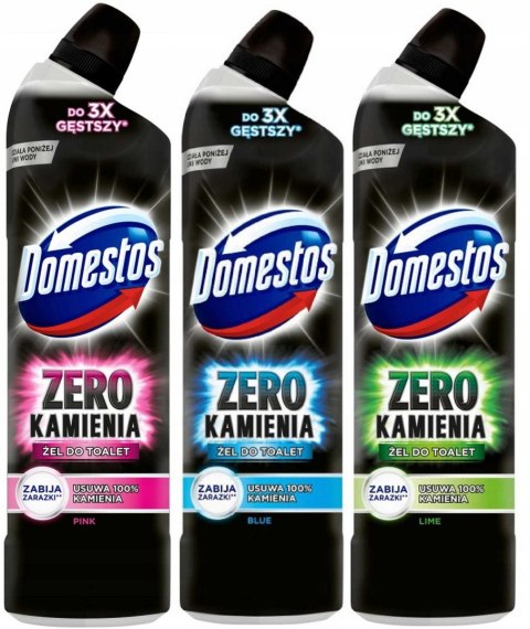 Zestaw 3x 750ml Domestos Zero Kamienia