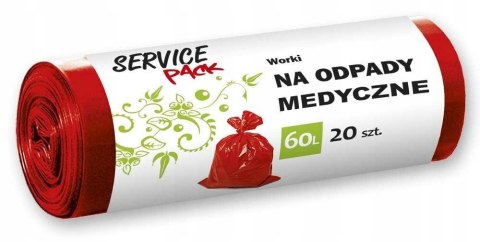 SP Worki na odpady MEDYCZNE LDPE 60L 20szt SP Worki na odpady MEDYCZNE LDPE 60L 20szt