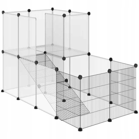 Kojec Piętrowy Dla Małych Zwierząt 140 cm x 70 cm x 90 cm PAKO D51-259