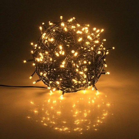 Lampki choinkowe świąteczne 200 LED Biały Ciepły Lampki choinkowe świąteczne 200 LED Biały Ciepły