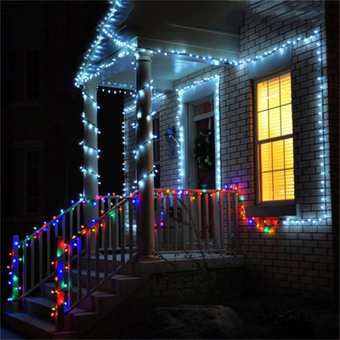Lampki choinkowe świąteczne 500 LED Biały Zimny Lampki choinkowe świąteczne 500 LED Biały Zimny