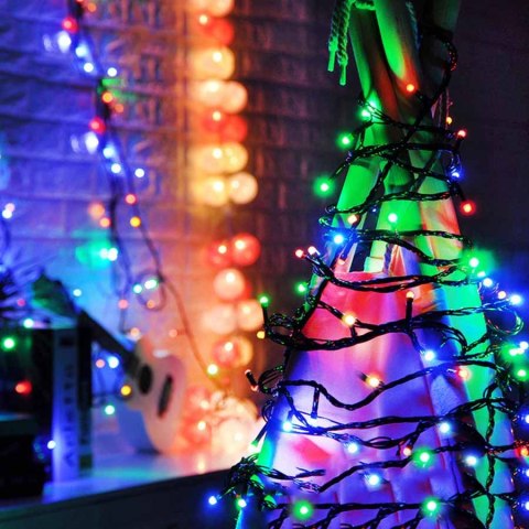 Lampki choinkowe świąteczne 500 LED Wielokolorowe Lampki choinkowe świąteczne 500 LED Wielokolorowe