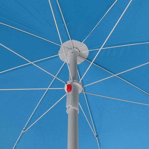 Parasol plażowy łamany wbijany 180cm Niebieski Parasol plażowy łamany wbijany 180cm Niebieski