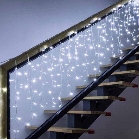 Sople lampki 500LED kurtyny świetlne Biały Zimny Sople lampki 500LED kurtyny świetlne Biały Zimny