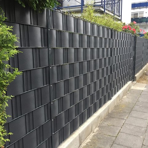 Taśma ogrodzeniowa 19cm x 35m 20 Klipsów Antracyt Taśma ogrodzeniowa 19cm x 35m 20 Klipsów Antracyt