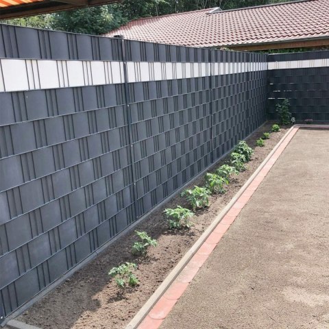 Taśma ogrodzeniowa 19cm x 35m 20 Klipsów Antracyt Taśma ogrodzeniowa 19cm x 35m 20 Klipsów Antracyt