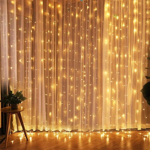 Lampki kurtyna świetlna 300LED Biały Ciepły Lampki kurtyna świetlna 300LED Biały Ciepły