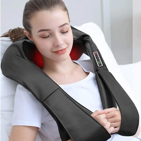 Masażer naramienny Shiatsu 3D podgrzewany 12V/230V Masażer naramienny Shiatsu 3D podgrzewany 12V/230V