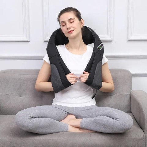 Masażer naramienny Shiatsu 3D podgrzewany 12V/230V Masażer naramienny Shiatsu 3D podgrzewany 12V/230V