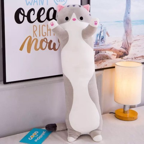 Poduszka maskotka pluszak długi kotek Lucek 50cm Poduszka maskotka pluszak długi kotek Lucek 50cm