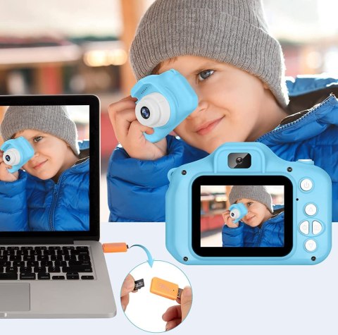 Aparat fotograficzny dla dzieci + Karta 64GB Aparat fotograficzny dla dzieci + Karta 64GB
