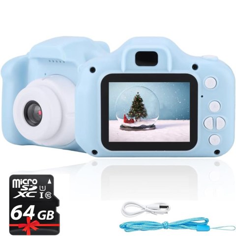 Aparat fotograficzny dla dzieci + Karta 64GB Aparat fotograficzny dla dzieci + Karta 64GB