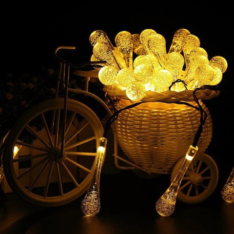 Girlanda solarna ogrodowa, Krople 20 LED Girlanda solarna ogrodowa, Krople 20 LED