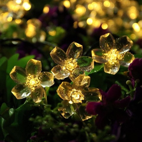 Girlanda solarna ogrodowa, Kwiatki 20 LED Girlanda solarna ogrodowa, Kwiatki 20 LED