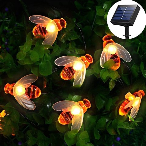 Girlanda solarna ogrodowa, Pszczółki 30 LED Girlanda solarna ogrodowa, Pszczółki 30 LED
