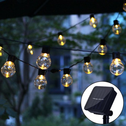 Girlanda solarna ogrodowa, Żarówki 10 LED Girlanda solarna ogrodowa, Żarówki 10 LED