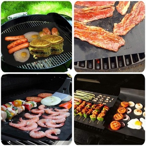 Mata teflonowa do grillowania i pieczenia 3 sztuki Mata teflonowa do grillowania i pieczenia 3 sztuki