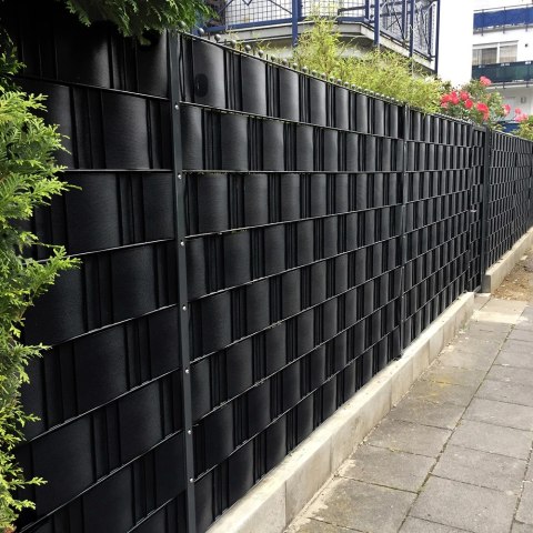 Taśma ogrodzeniowa 19cm x 35m + 20 Klipsów Czarny Taśma ogrodzeniowa 19cm x 35m + 20 Klipsów Czarny