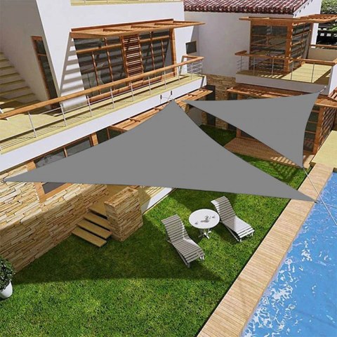 Żagiel przeciwsłoneczny ogrodowy trójkątny 3x3x3m Żagiel przeciwsłoneczny ogrodowy trójkątny 3x3x3m